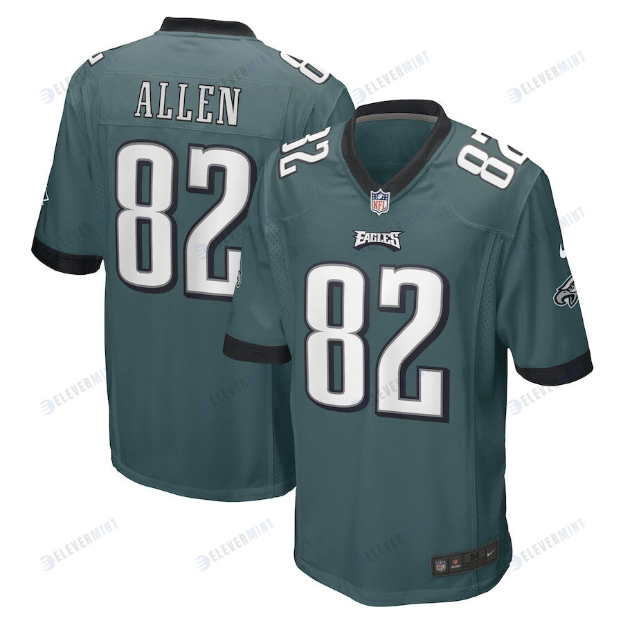 Devon Allen Philadelphia Eagles Game Player Jersey - Midnight Green