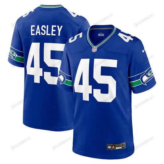 Kenny Easley 45 Seattle Seahawks Men Throwback Game Jersey - Royal