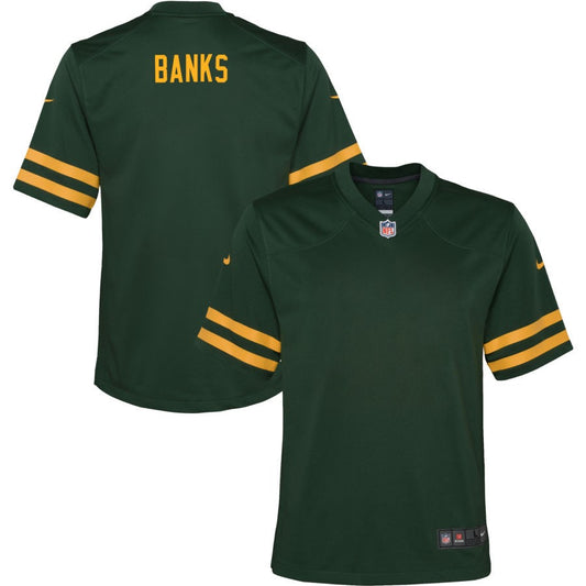 Keshawn Banks Green Bay Packers Nike Youth Alternate Jersey - Green