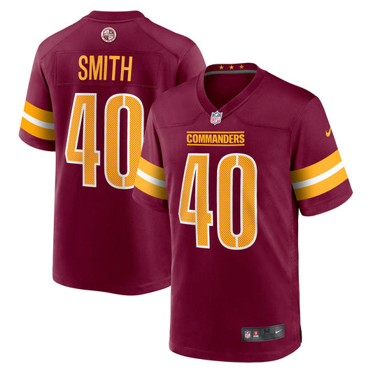 Kendall Smith Washington Commanders Nike Team Game Jersey - Burgundy