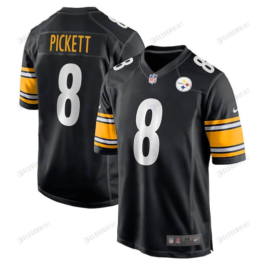 Kenny Pickett 8 Pittsburgh Steelers Men's Game Jersey - Black