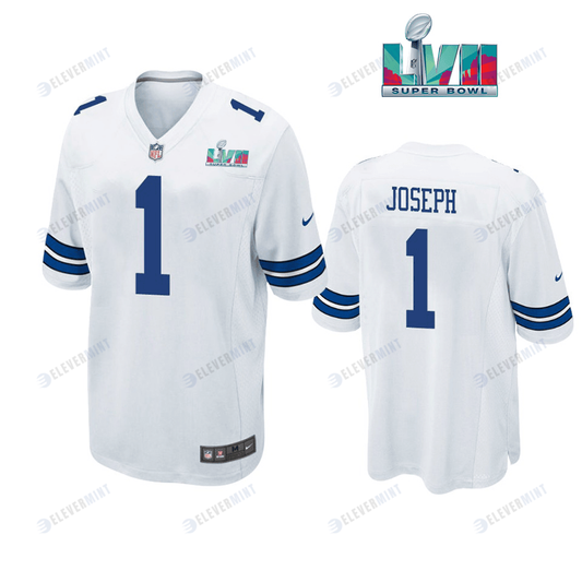 Kelvin Joseph 1 Dallas Cowboys Super Bowl LVII Super Bowl LVII White Men Game Jersey