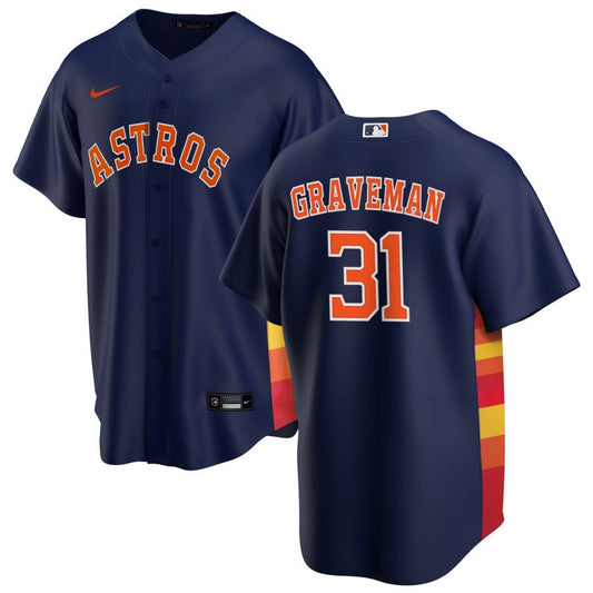 Kendall Graveman Houston Astros Nike Alternate Replica Jersey - Navy