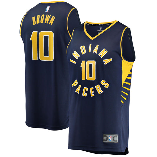 Kendall Brown Indiana Pacers Fanatics Branded 2021/22 Fast Break Replica Jersey - Icon Edition - Navy