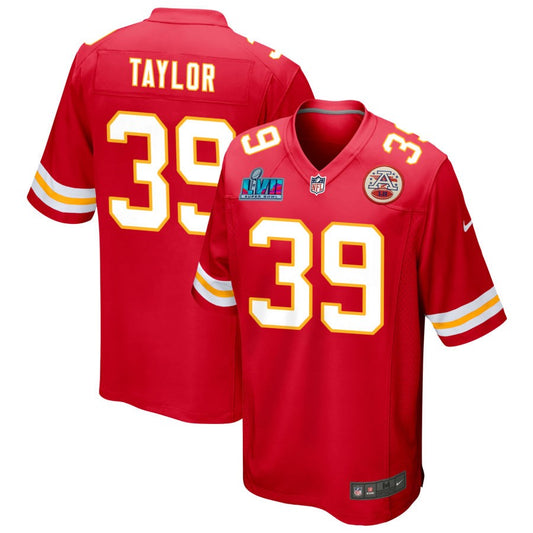 Keith Taylor Kansas City Chiefs Nike Super Bowl LVII Game Jersey - Red