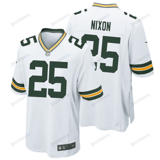 Keisean Nixon 25 Green Bay Packers Men Away Game Jersey - White