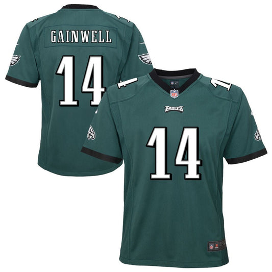 Kenneth Gainwell Philadelphia Eagles Nike Youth Team Game Jersey - Midnight Green