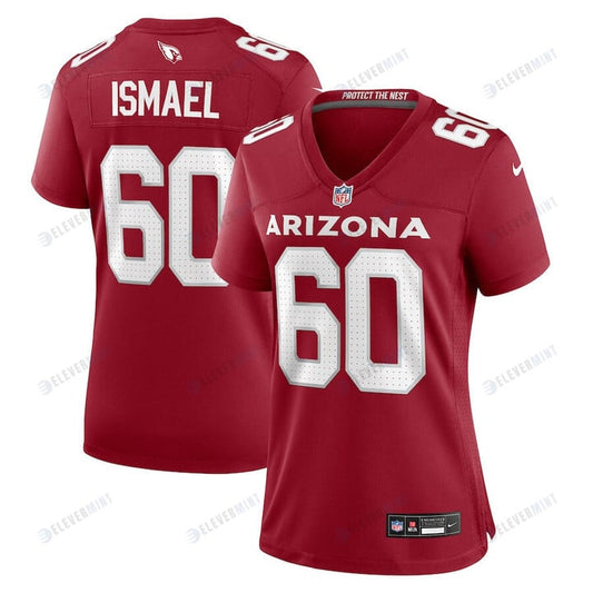 Keith Ismael 60 Arizona Cardinals Women Team Game Jersey - Cardinal