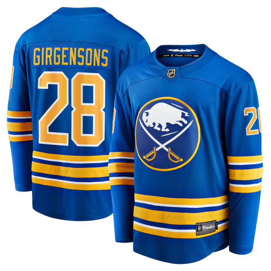 Zemgus Girgensons Buffalo Sabres Fanatics Branded Home Breakaway Player Jersey - Royal