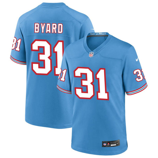 Kevin Byard Tennessee Titans Nike Oilers Throwback Game Jersey - Light Blue