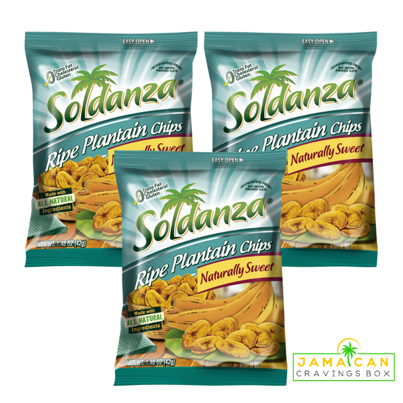 Soldanza Ripe Plantain Chips (Pack of 12)